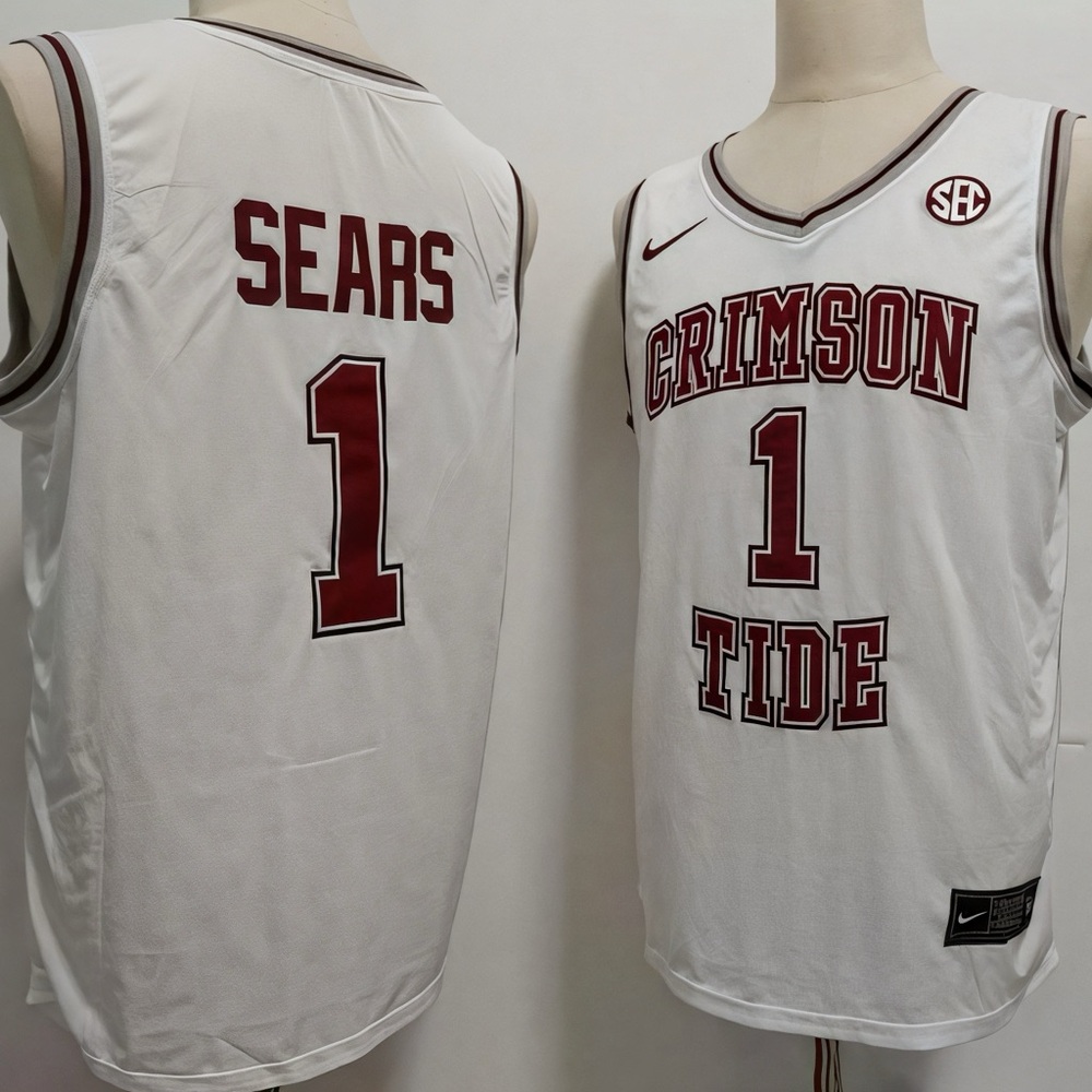 Mark Sears Alabama Jersey - White